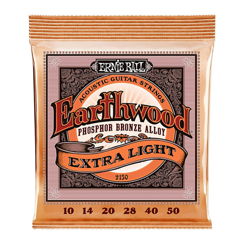 سیم گیتار آکوستیک ارنی بال Ernie Ball 2150 Extra Light Earthwood Phosphor Bronze 10-50