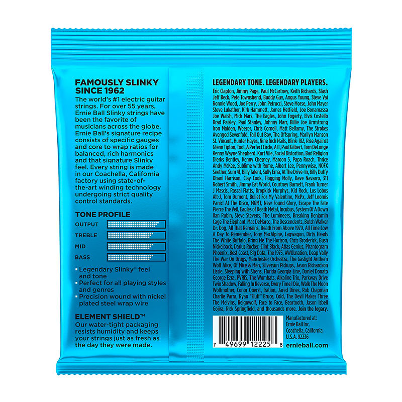 سیم گیتار الکتریک ارنی بال Ernie Ball 2225 Extra Slinky 08-38