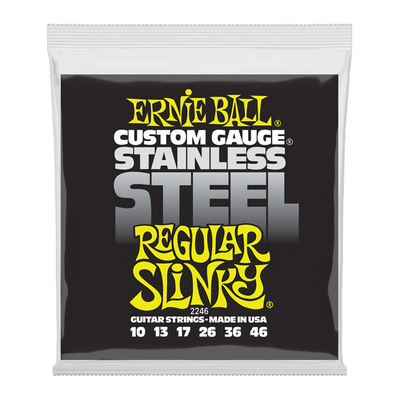قیمت خرید فروش سیم گیتار الکتریک ارنی بال Ernie Ball 2246 Regular Slinky Stainless Steel 10-46