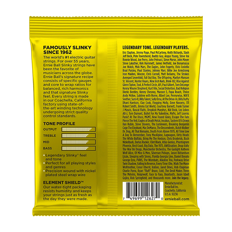 سیم گیتار الکتریک ارنی بال Ernie Ball 2627 Beefy Slinky Electric Guitar Strings