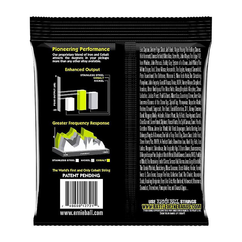 سیم گیتار الکتریک ارنی بال Ernie Ball 2721 Cobalt Regular Slinky 10-46