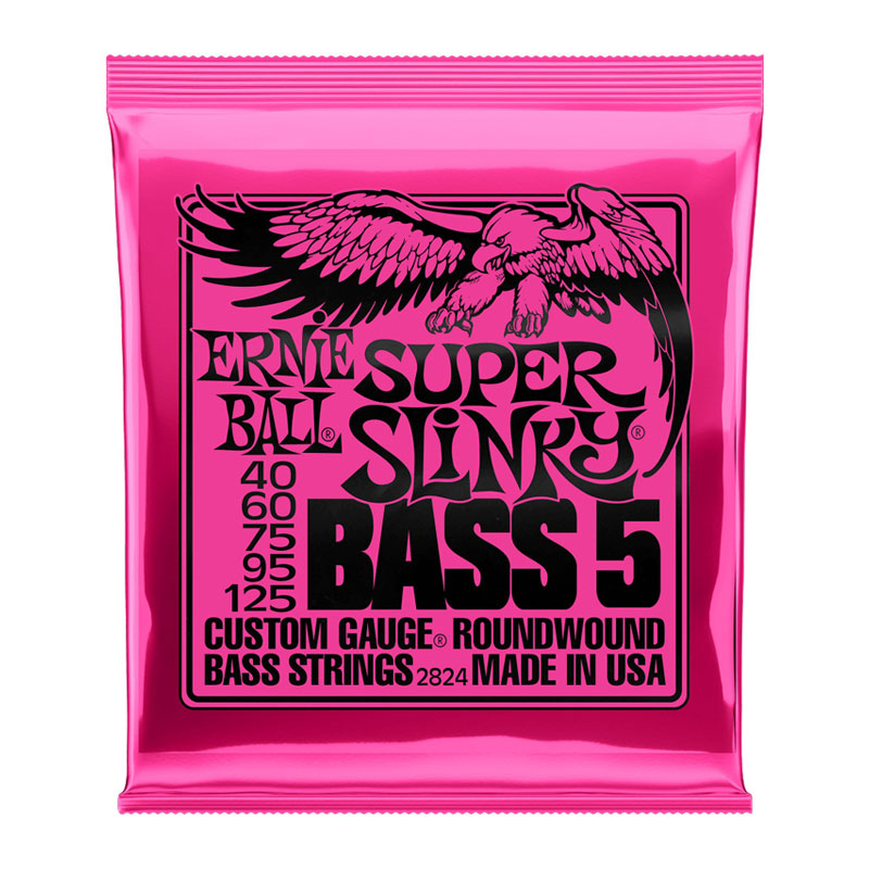 سیم گیتار بیس ارنی بال Ernie Ball 2824 Super Slinky 5-String Bass 40-125
