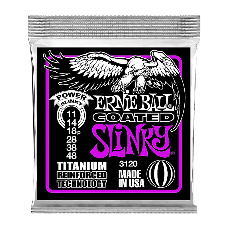 قیمت خرید فروش سیم گیتار الکتریک ارنی بال Ernie Ball 3120 Power Slinky Coated Titanium RPS Electric Guitar Strings