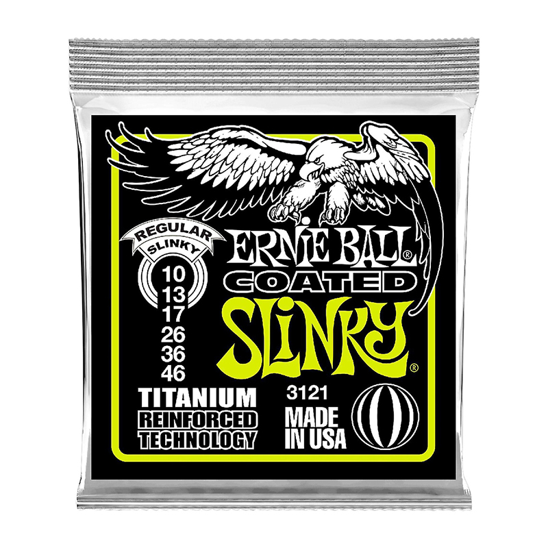 قیمت خرید فروش سیم گیتار الکتریک ارنی بال Ernie Ball 3121 Regular Slinky Coated Titanium RPS 10-46