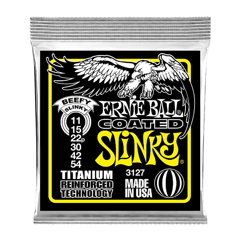 قیمت خرید فروش سیم گیتار الکتریک ارنی بال Ernie Ball 3127 Beefy Slinky Coated Titanium RPS Electric Guitar Strings