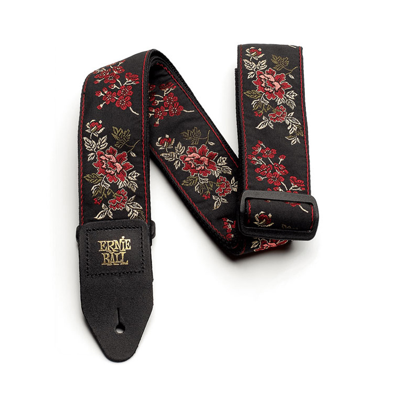 بند گیتار ارنی بال Ernie Ball 4142 Classic Jacquard Red Rose