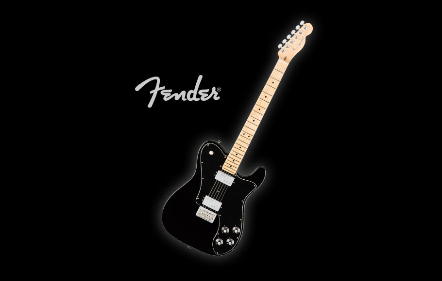 گیتار الکتریک Fender American Professional Deluxe ShawBucker Telecaster - Black w/ Maple Fingerboard