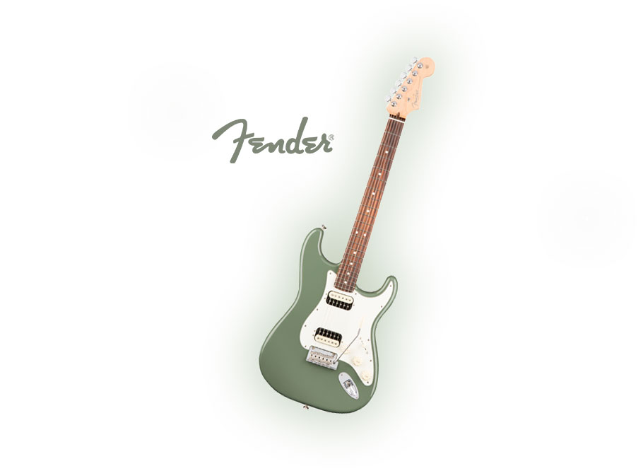 گیتار الکتریک Fender American Professional HH Shawbucker Stratocaster - Antique Olive w/ Rosewood Fingerboard