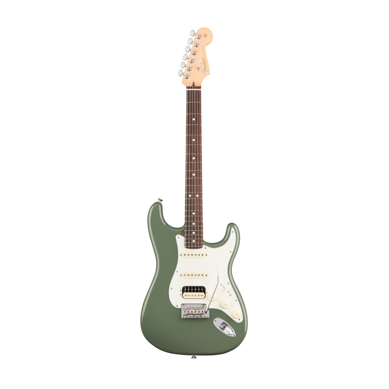 قیمت خرید فروش گیتار الکتریک فندر Fender American Professional HSS Shawbucker Stratocaster - Antique Olive w/ Rosewood Fingerboard