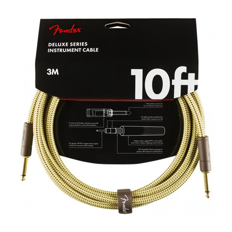 قیمت خرید فروش کابل رابط فندر Fender Deluxe Series Instrument Cable Tweed 3m
