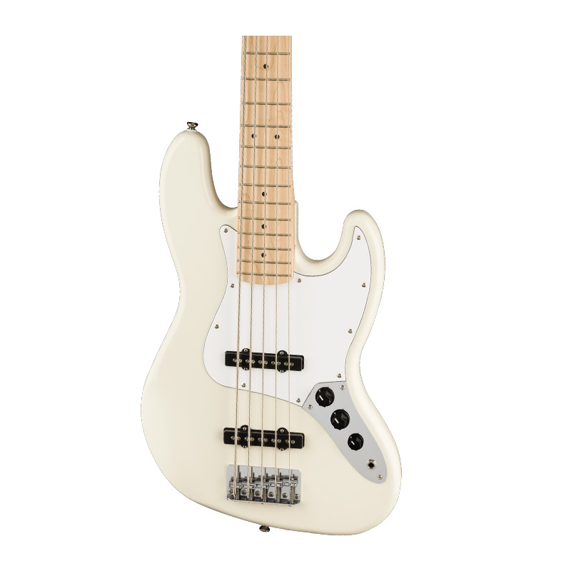 گیتار بیس فندر Squier Affinity Jazz Bass V MN WPG Olympic White