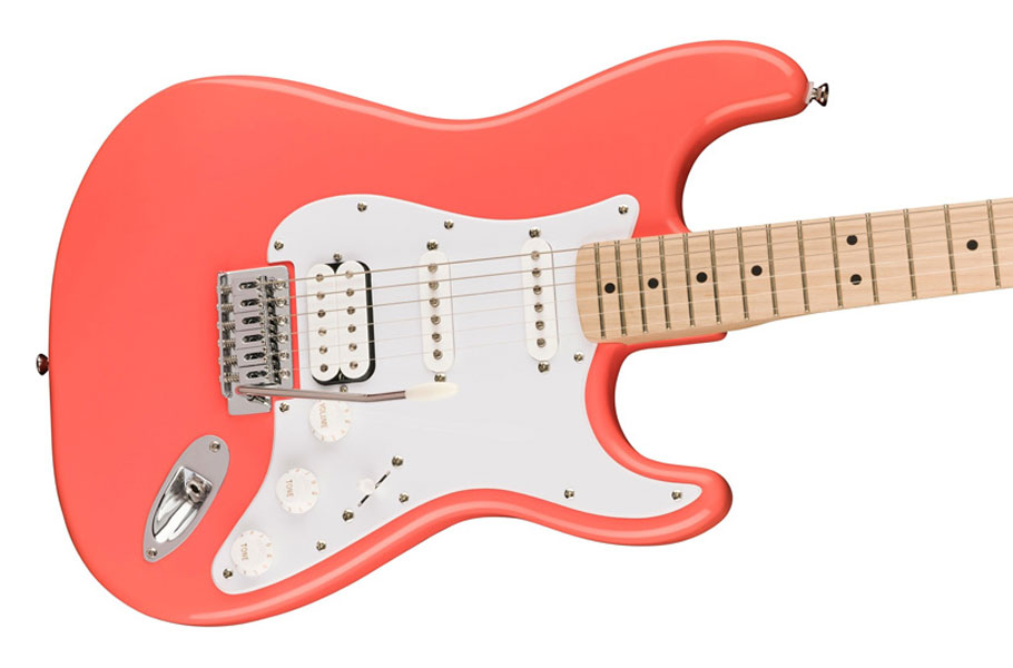 گیتار الکتریک Squier Sonic Strat MN WPG HSS Tahitian Coral گیتار الکتریک Squier Sonic Strat MN WPG HSS Tahitian Coral