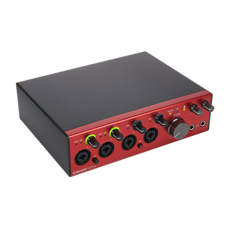 کارت صدا فوکوسرایت Focusrite Clarett+ 4Pre