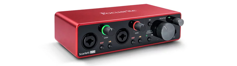 کارت صدا Focusrite Scarlett 2i2 Studio 3rd Gen Recording Bundle