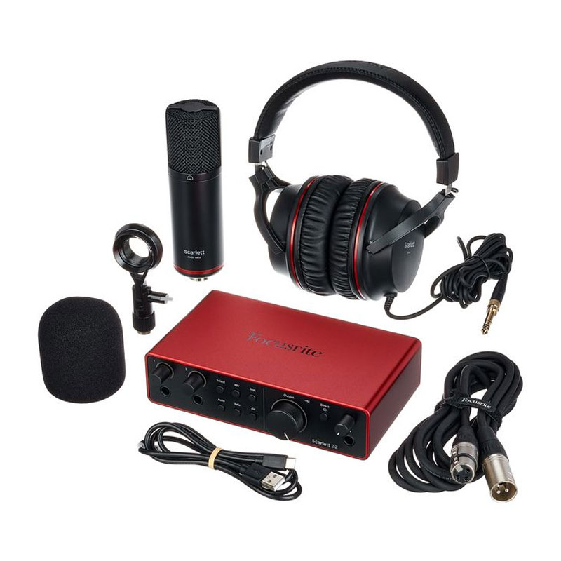 کارت صدا فوکوسرایت Focusrite Scarlett 2i2 Studio 4th Gen