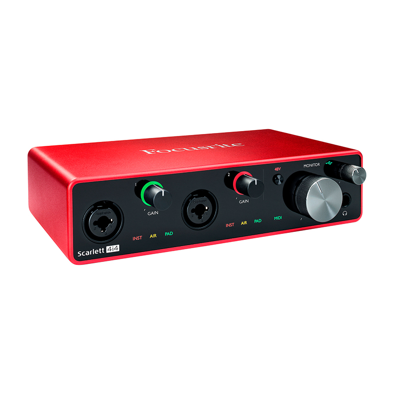 کارت صدا فوکوسرایت Focusrite Scarlett 4i4 3rd Gen