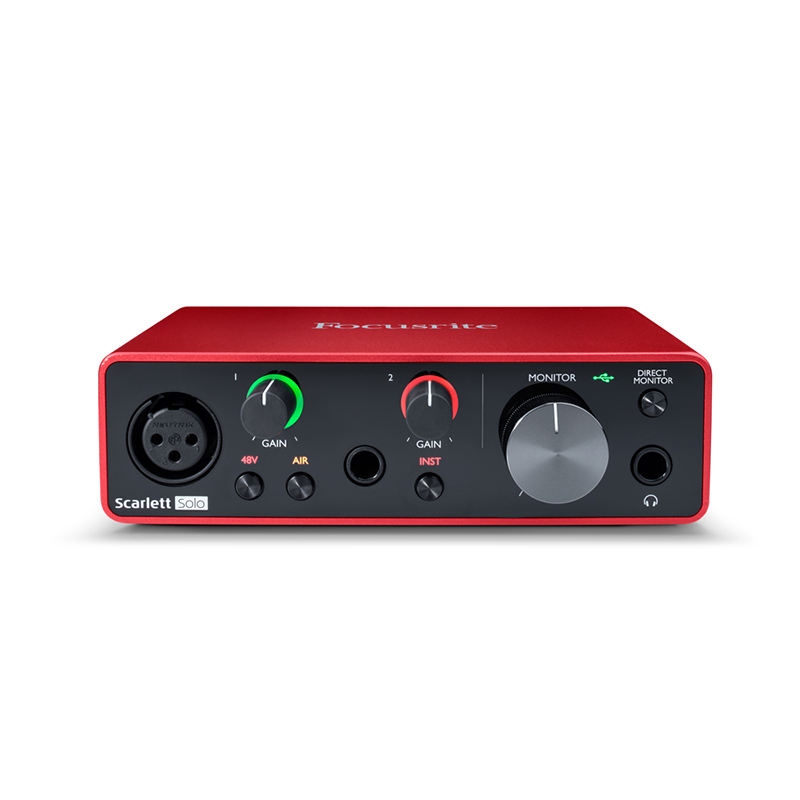 کارت صدا فوکوسرایت Focusrite Scarlett Solo 3rd Gen