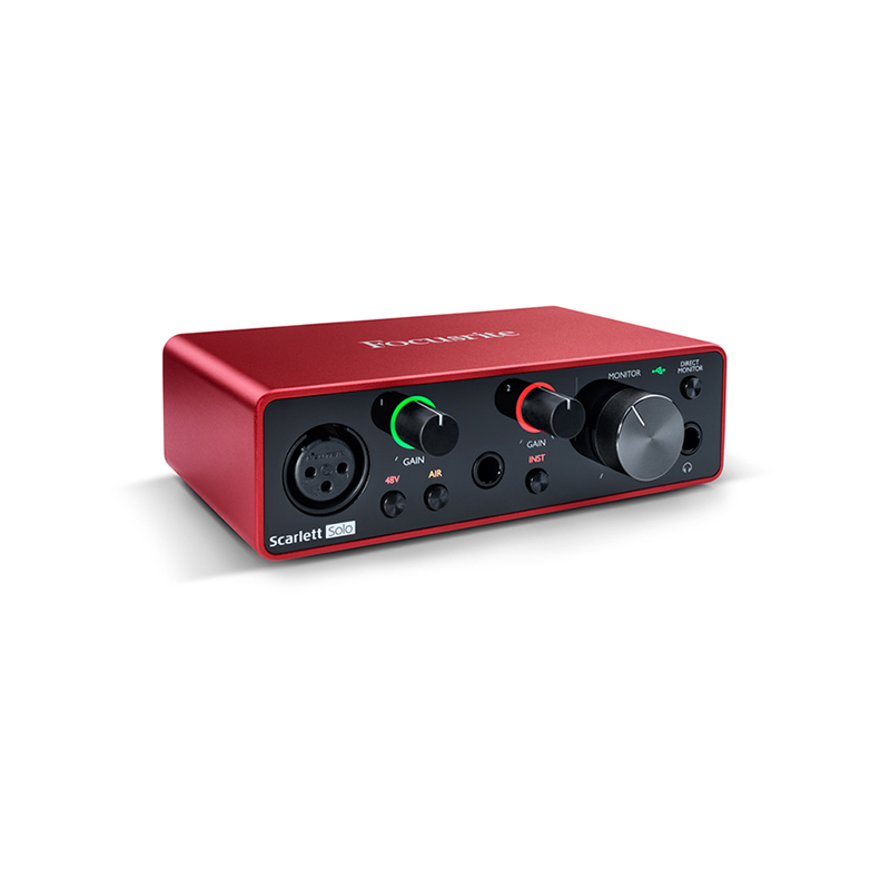 کارت صدا فوکوسرایت Focusrite Scarlett Solo 3rd Gen