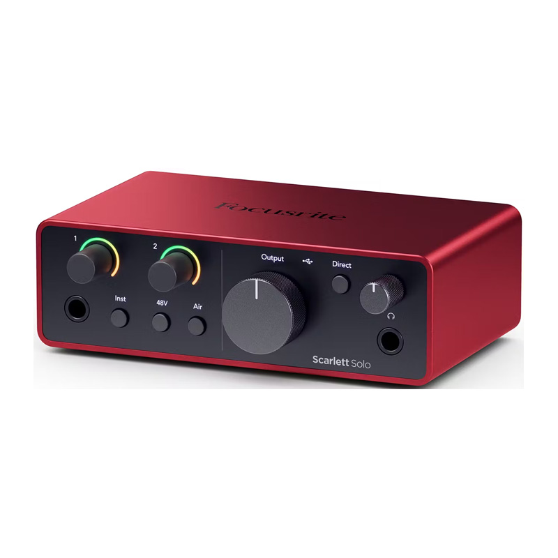 کارت صدا فوکوسرایت Focusrite Scarlett Solo 4th Gen