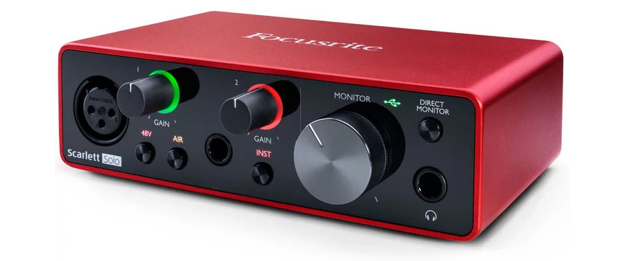کارت صدا Focusrite Scarlett Solo Studio 3rd Gen Recording Bundle