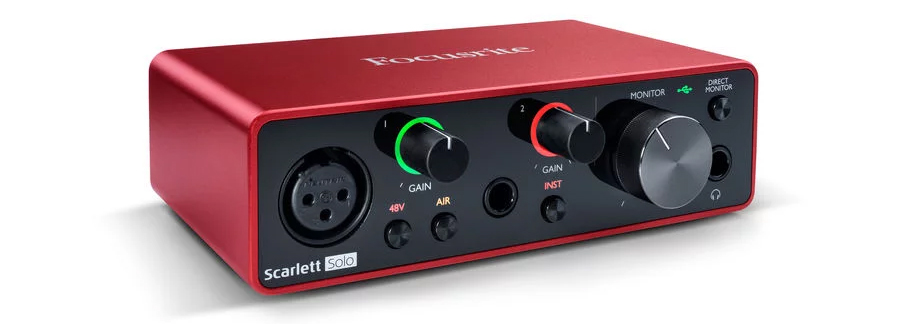 کارت صدا Focusrite Scarlett Solo Studio 3rd Gen Recording Bundle