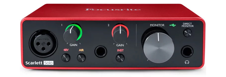 کارت صدا Focusrite Scarlett Solo Studio 3rd Gen Recording Bundle