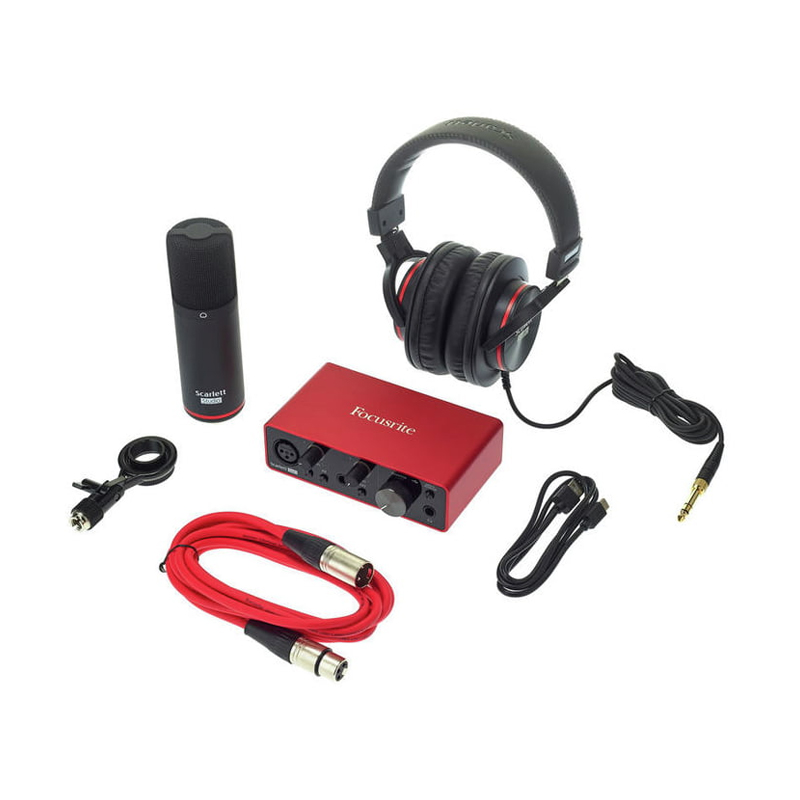 قیمت خرید فروش کارت صدا فوکوسرایت Focusrite Scarlett Solo Studio 3rd Gen Recording Bundle