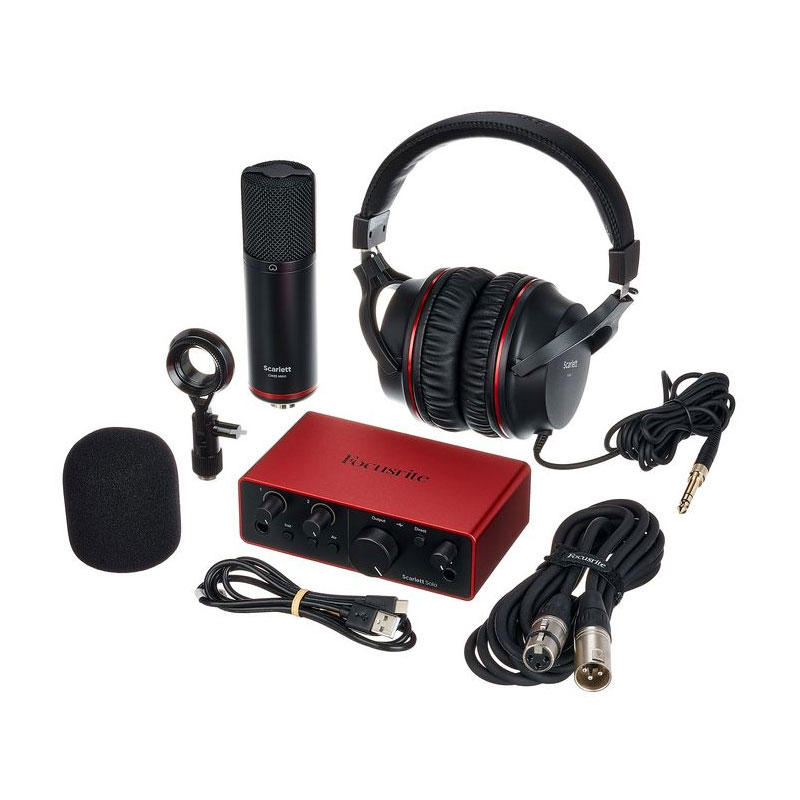 کارت صدا فوکوسرایت Focusrite Scarlett Solo Studio 4th Gen