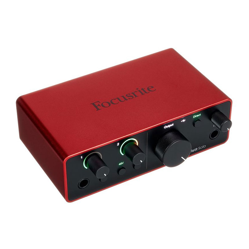 کارت صدا فوکوسرایت Focusrite Scarlett Solo Studio 4th Gen