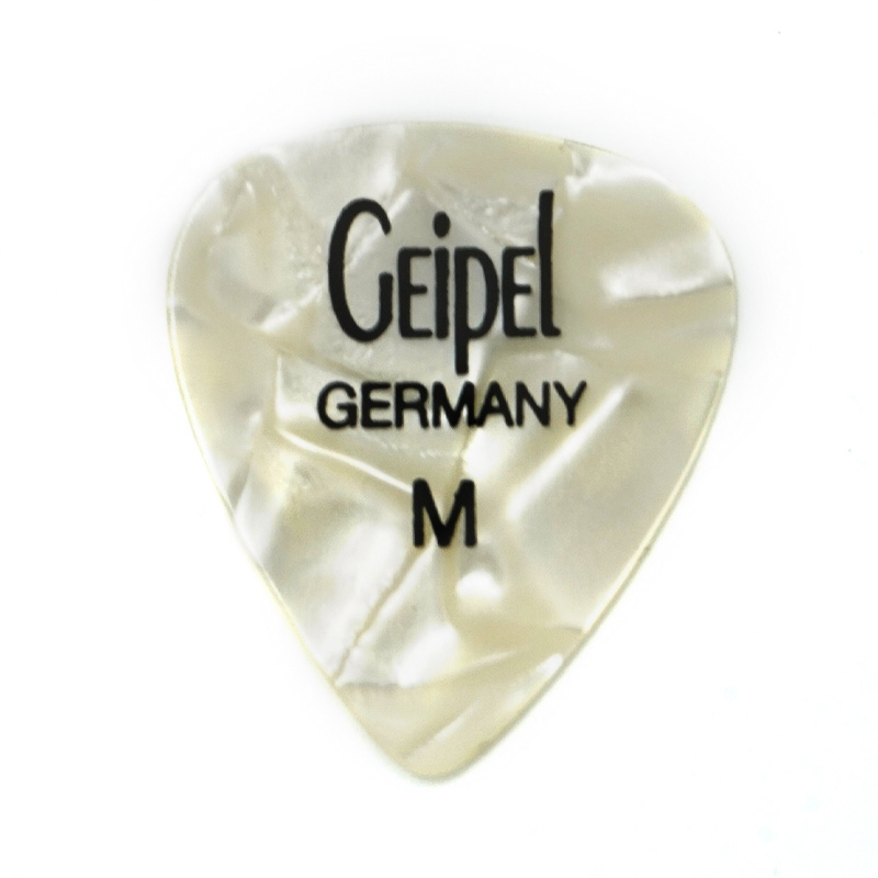 پیک گیتار Geipel Geipel Pearloid White Medium