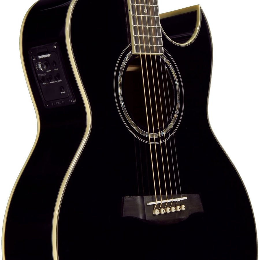 گیتار آکوستیک آیبانز IBANEZ JSA5 BK Joe Satriani