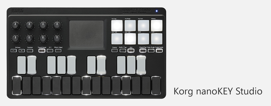 Korg nanoKEY Studio Black میدی کنترلر