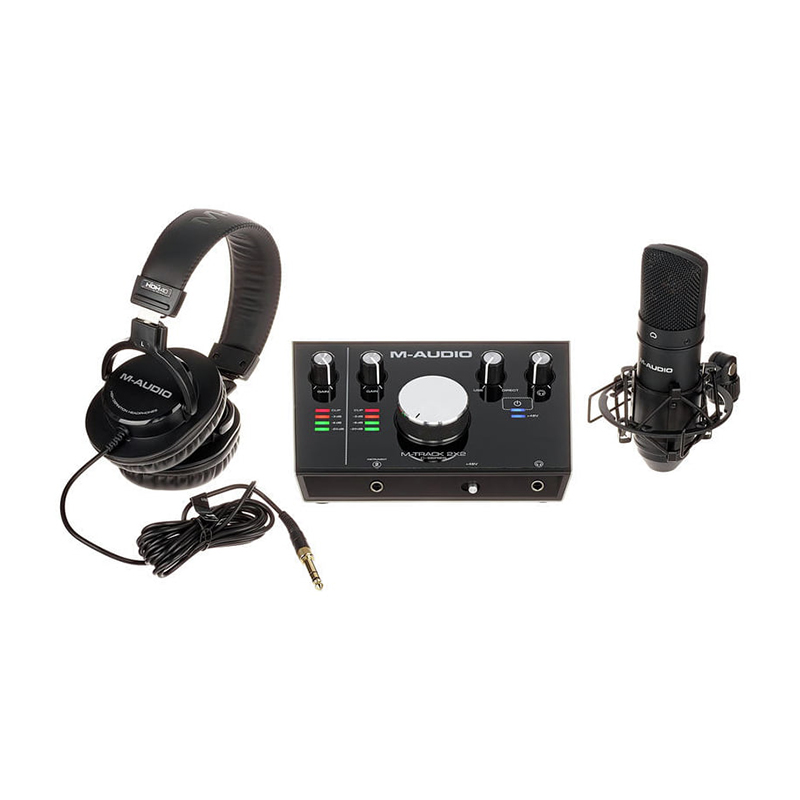 کارت صدا و پکیج استودیو ام آدیو M-Audio M-Track 2x2 Vocal Studio Pro