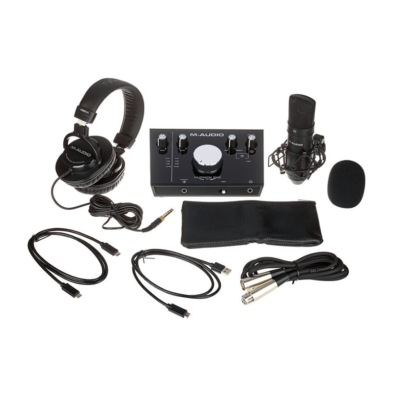 کارت صدا و پکیج استودیو ام آدیو M-Audio M-Track 2x2 Vocal Studio Pro