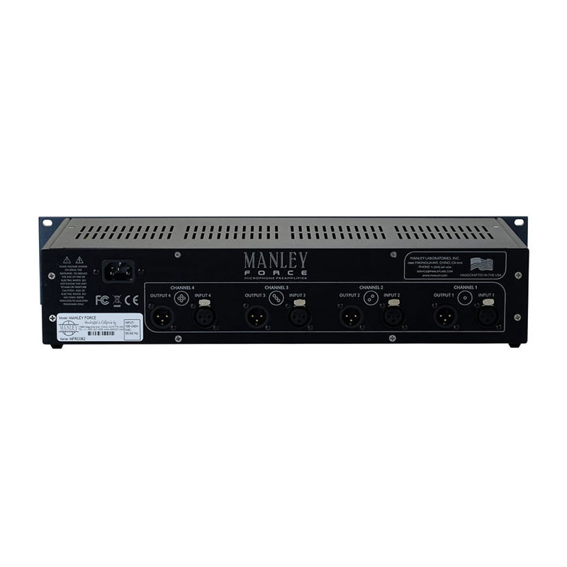 پری آمپ Manley Manley Force 4-channel Tube Microphone Preamp