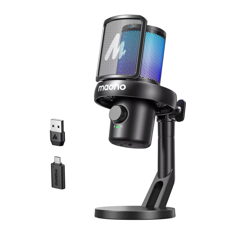 قیمت خرید فروش میکروفون یو اس بی ماونو Maono DM40 Pro Black