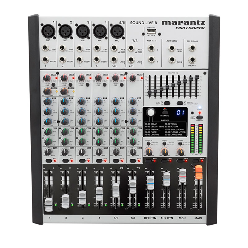 قیمت خرید فروش میکسر صدا مرنتز Marantz Sound Live 8