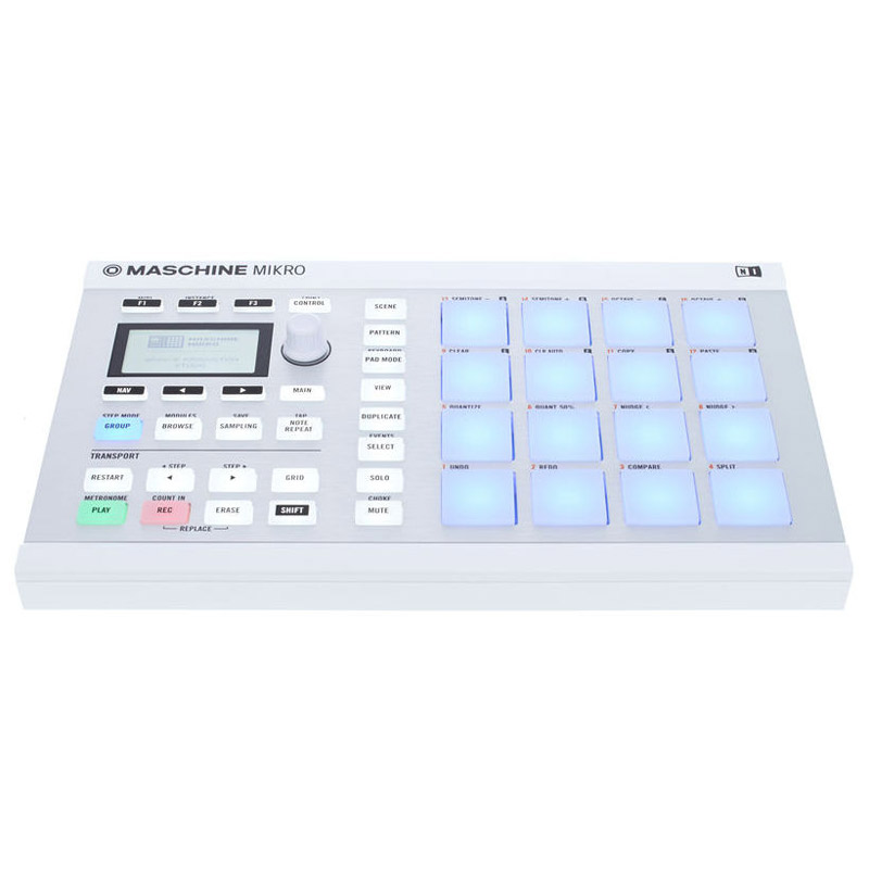 دی جی کنترلر نیتیو اینسترومنتز Native Instruments Maschine Mikro MKII White