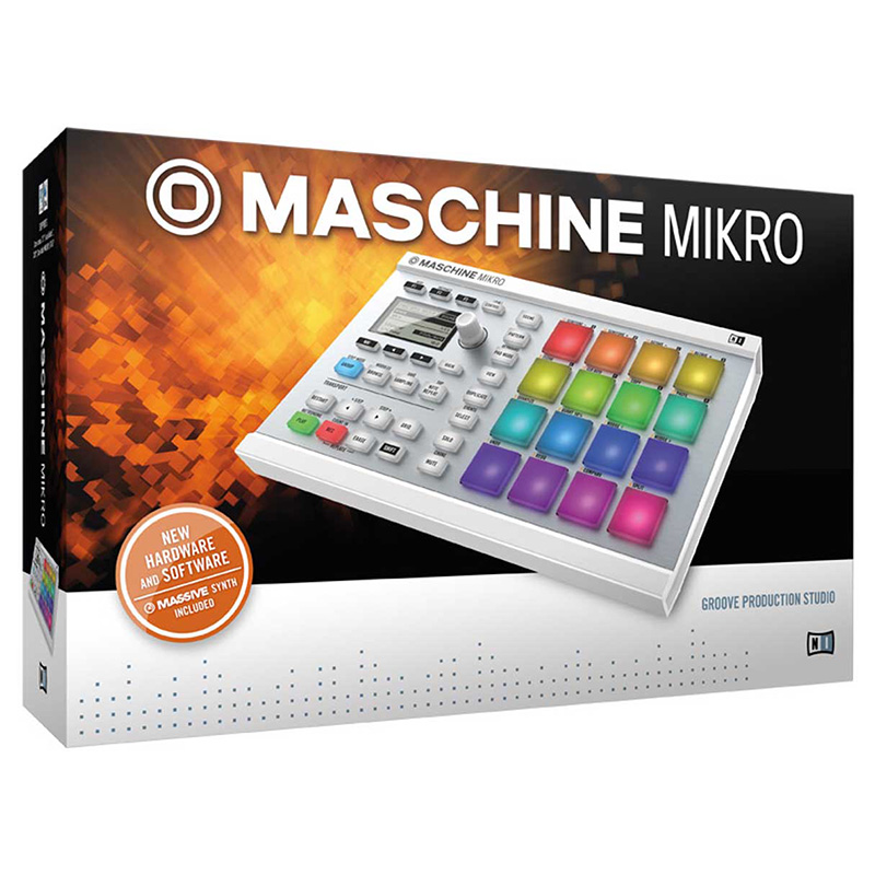 دی جی کنترلر نیتیو اینسترومنتز Native Instruments Maschine Mikro MKII White