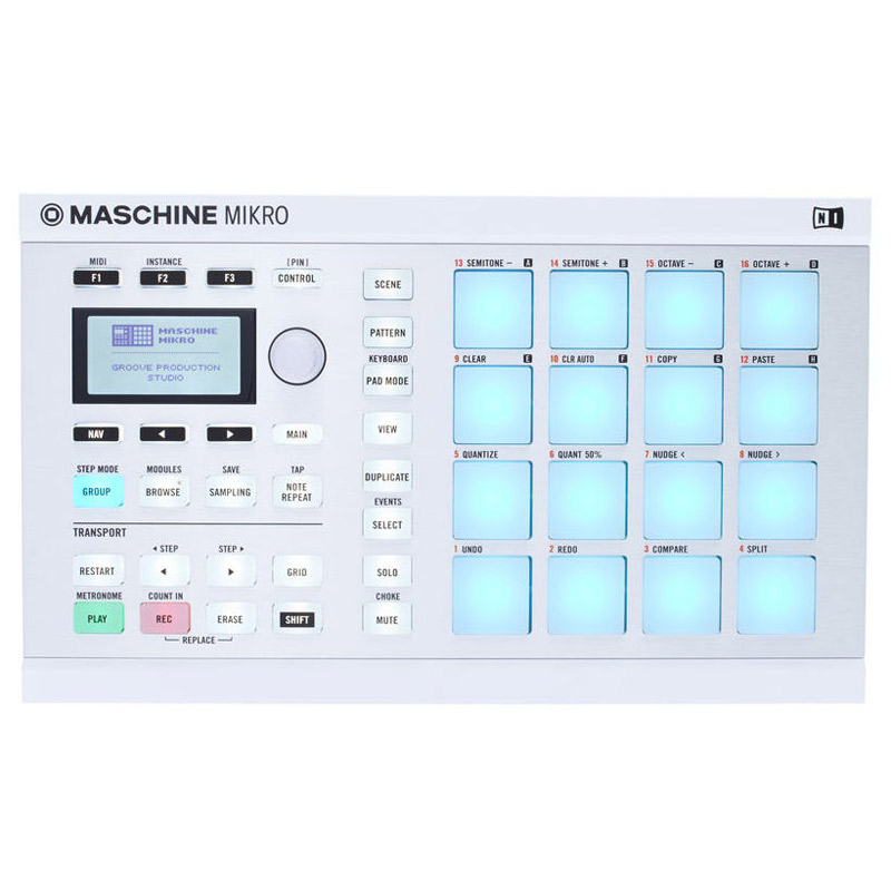 دی جی کنترلر نیتیو اینسترومنتز Native Instruments Maschine Mikro MKII White