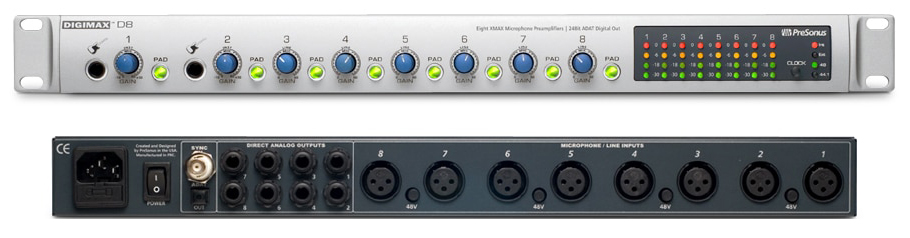  پری آمپ  Presonus DigiMAX D8