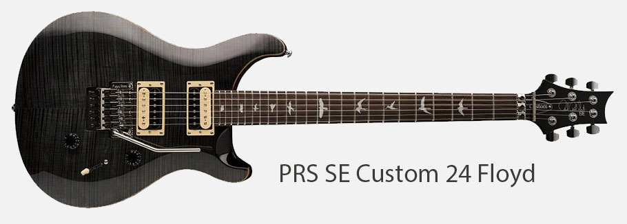 یتار الکتریک  PRS SE Custom 24 Floyd Rose-Gray Black