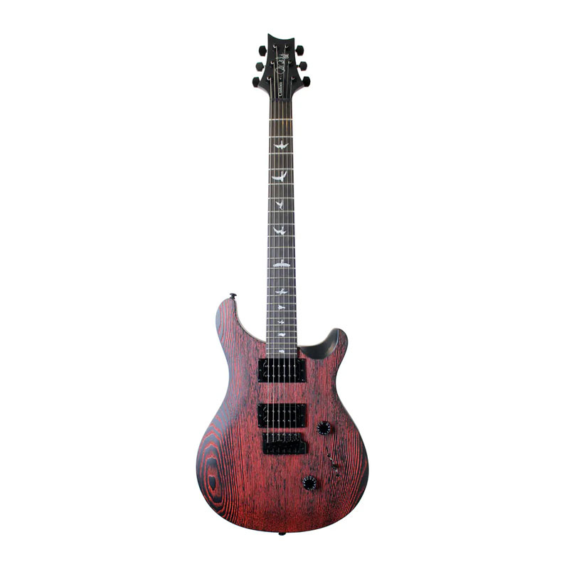 قیمت خرید فروش گیتار الکتریک پی آر اس PRS SE Custom 24 Ltd Ed Sandblasted Swamp Ash In Fire Red #T13653