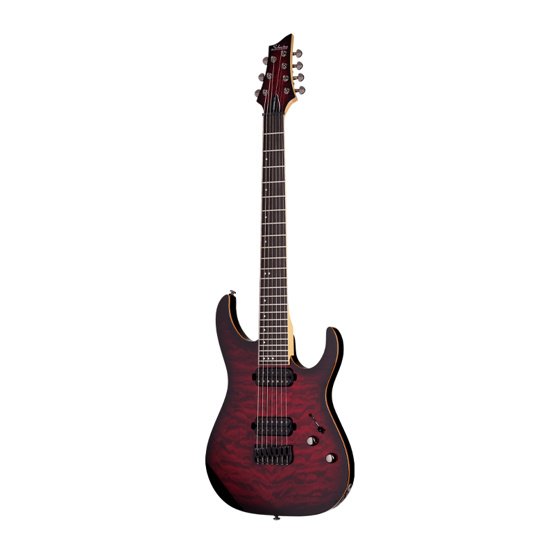قیمت خرید فروش گیتار الکتریک شکتر Schecter Banshee 7 Extreme Black Cherry Burst BCHB SKU #1997