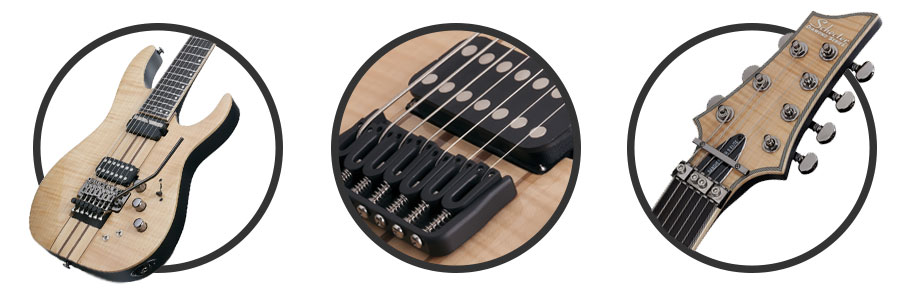 گیتار الکتریک Schecter Banshee Elite-7 Gloss Natural SKU #1252