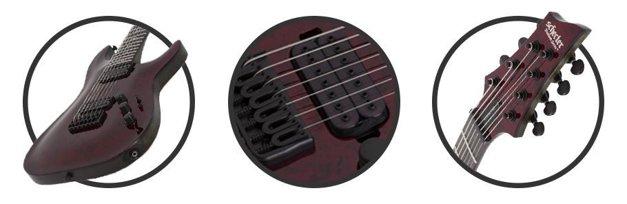 گیتار الکتریک Schecter C-7 Apocalypse Red Reign SKU #3056