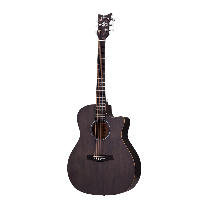 قیمت خرید فروش گیتار آکوستیک شکتر Schecter Deluxe Acoustic Satin See Thru Black SSTBLK SKU #3716