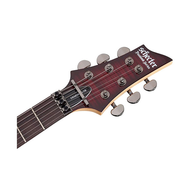 گیتار الکتریک شکتر Schecter Demon 6 FR Crimson Red Burst