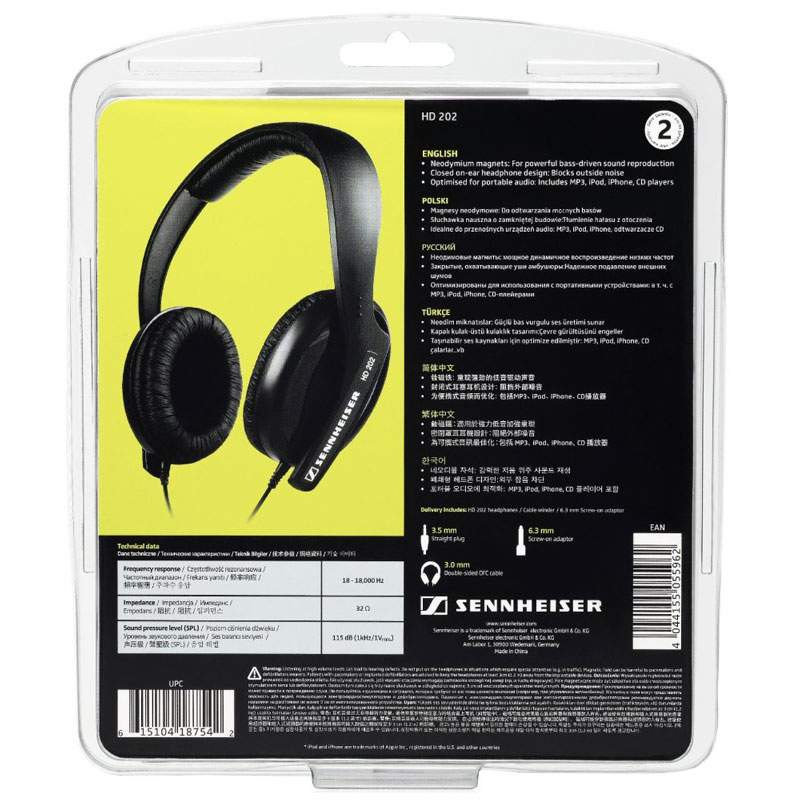 هدفون سنهایزر Sennheiser HD 202 II