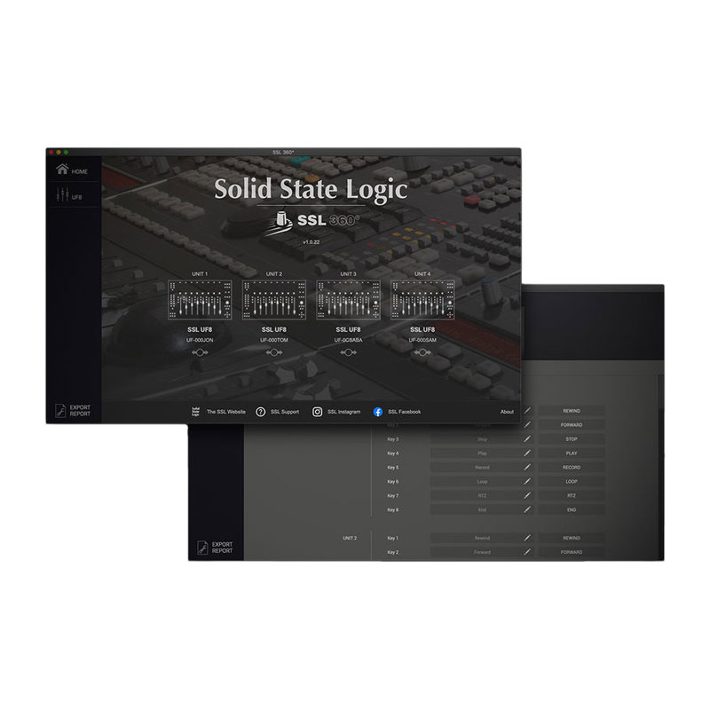کنترلر نرم افزار اس اس ال Solid State Logic UF8
